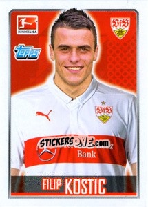 Figurina Filip Kostic - German Football Bundesliga 2014-2015 - Topps