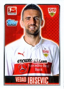 Sticker Vedad Ibiševic - German Football Bundesliga 2014-2015 - Topps