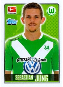 Sticker Sebastian Jung - German Football Bundesliga 2014-2015 - Topps