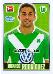 Sticker Ricardo Rodriguez - German Football Bundesliga 2014-2015 - Topps