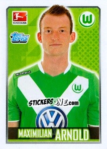 Cromo Maximilian Arnold - German Football Bundesliga 2014-2015 - Topps