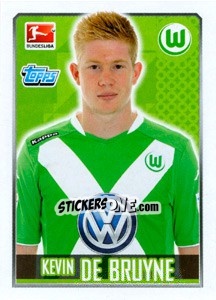 Sticker Kevin De Bruyne - German Football Bundesliga 2014-2015 - Topps