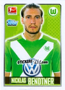 Sticker Nicklas Bendtner - German Football Bundesliga 2014-2015 - Topps