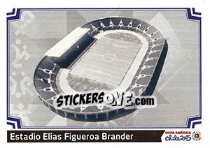 Figurina Estadio Elias Figueroa Brander, Valparaíso - Copa América. Chile 2015 - Panini