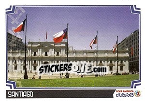 Sticker Santiago - Copa América. Chile 2015 n. 13 - Panini