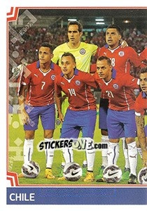 Sticker Team Photo - Copa América. Chile 2015 n. 22 - Panini