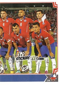 Sticker Team Photo - Copa América. Chile 2015 n. 23 - Panini