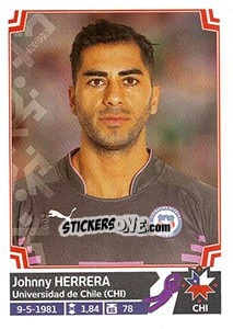 Sticker Johnny Herrera - Copa América. Chile 2015 n. 25 - Panini