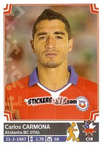 Sticker Carlos Carmona - Copa América. Chile 2015 n. 32 - Panini