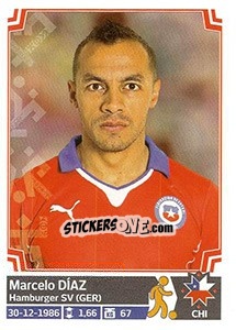Sticker Marcelo Díaz - Copa América. Chile 2015 n. 33 - Panini