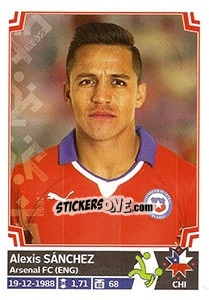 Cromo Alexis Sánchez - Copa América. Chile 2015 - Panini