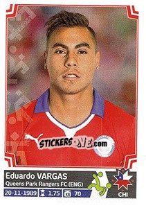 Sticker Eduardo Vargas - Copa América. Chile 2015 n. 42 - Panini