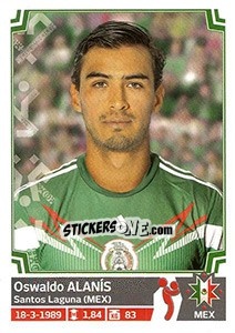 Sticker Oswaldo Alanís - Copa América. Chile 2015 n. 51 - Panini