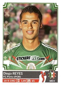 Sticker Diego Reyes - Copa América. Chile 2015 n. 53 - Panini