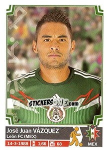 Sticker José Juan Vázquez - Copa América. Chile 2015 n. 60 - Panini