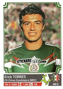 Sticker Erick Torres - Copa América. Chile 2015 n. 63 - Panini