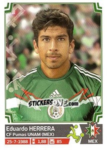 Sticker Eduardo Herrera - Copa América. Chile 2015 n. 66 - Panini
