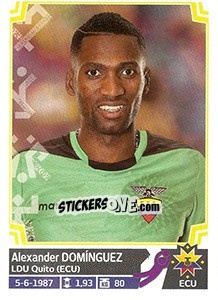 Sticker Alexander Domínguez - Copa América. Chile 2015 n. 71 - Panini