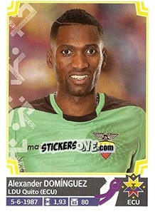 Figurina Alexander Domínguez - Copa América. Chile 2015 - Panini