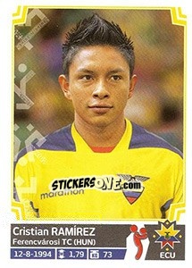 Sticker Cristian Ramírez - Copa América. Chile 2015 n. 75 - Panini