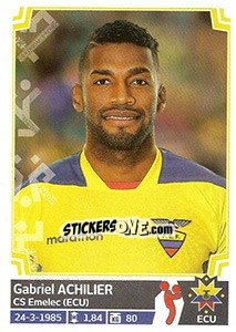 Sticker Gabriel Achilier - Copa América. Chile 2015 n. 76 - Panini