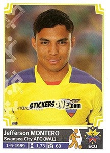 Sticker Jefferson Montero - Copa América. Chile 2015 - Panini