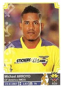 Sticker Michael Arroyo - Copa América. Chile 2015 n. 84 - Panini