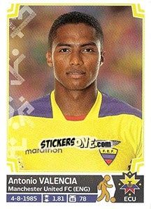 Sticker Antonio Valencia - Copa América. Chile 2015 n. 85 - Panini