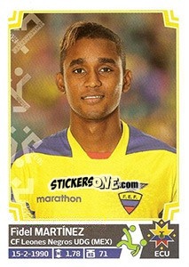 Sticker Fidel Martínez - Copa América. Chile 2015 n. 86 - Panini