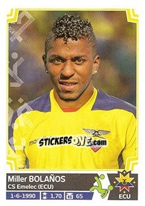 Sticker Miller Bolaños - Copa América. Chile 2015 n. 87 - Panini