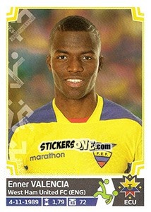 Sticker Enner Valencia - Copa América. Chile 2015 n. 89 - Panini