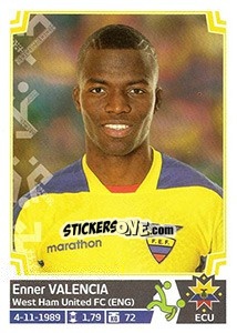 Sticker Enner Valencia - Copa América. Chile 2015 - Panini