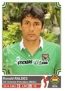 Sticker Ronald Raldes - Copa América. Chile 2015 n. 95 - Panini