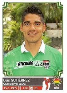 Sticker Luis Gutiérrez - Copa América. Chile 2015 n. 96 - Panini