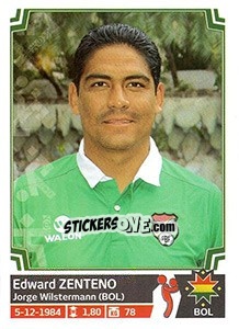 Figurina Edward Zenteno - Copa América. Chile 2015 - Panini