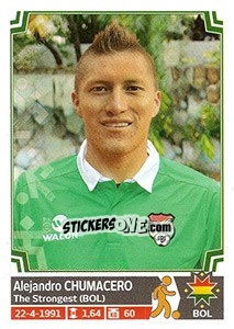 Sticker Alejandro Chumacero - Copa América. Chile 2015 n. 102 - Panini
