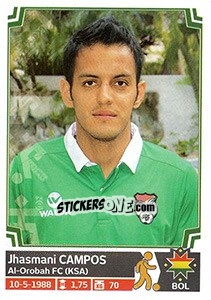 Sticker Jhasmani Campos - Copa América. Chile 2015 n. 103 - Panini