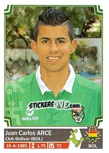 Sticker Juan Carlos Arce - Copa América. Chile 2015 n. 110 - Panini