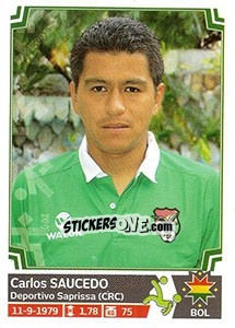 Cromo Carlos Saucedo - Copa América. Chile 2015 - Panini