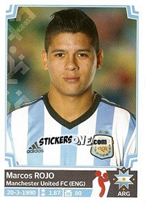 Figurina Marcos Rojo - Copa América. Chile 2015 - Panini