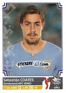 Figurina Sebastián Coates - Copa América. Chile 2015 - Panini