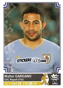 Sticker Walter Gargano - Copa América. Chile 2015 n. 148 - Panini