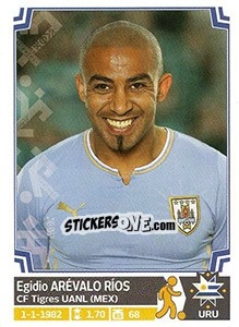 Sticker Egidio Arévalo Ríos - Copa América. Chile 2015 n. 149 - Panini