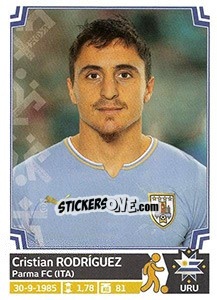 Sticker Cristian Rodríguez - Copa América. Chile 2015 n. 151 - Panini