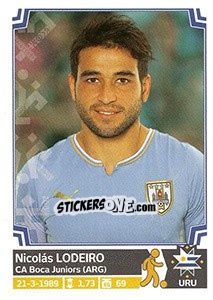 Cromo Nicolás Lodeiro - Copa América. Chile 2015 - Panini