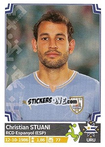 Sticker Cristhian Stuani - Copa América. Chile 2015 n. 155 - Panini