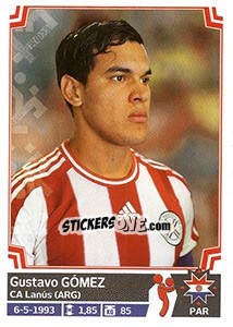 Sticker Gustavo Gómez - Copa América. Chile 2015 n. 167 - Panini