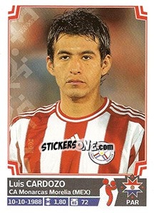 Cromo Luis Cardozo - Copa América. Chile 2015 - Panini