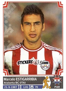 Sticker Marcelo Estigarribia - Copa América. Chile 2015 n. 172 - Panini