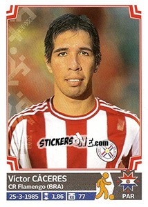 Sticker Víctor Cáceres - Copa América. Chile 2015 n. 173 - Panini